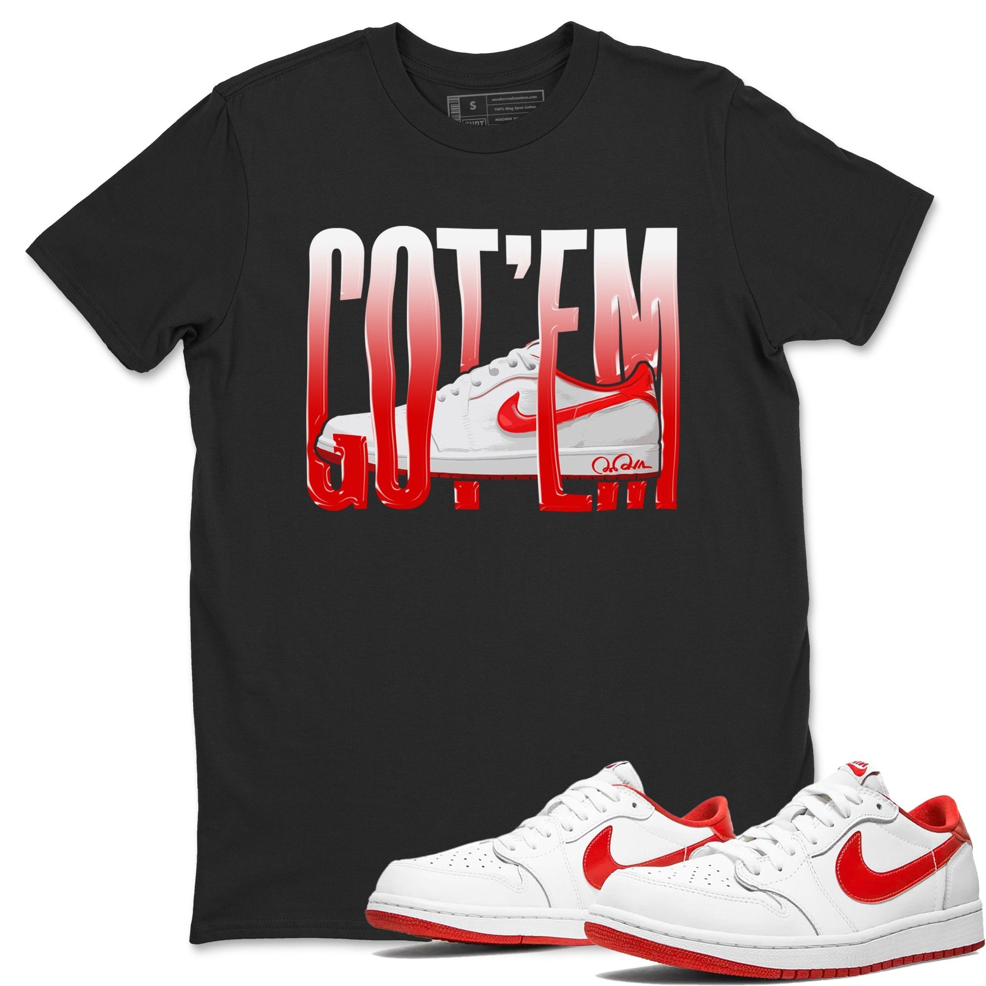 Wiggling Gotem SNRT Sneaker Tee - Air Jordan 1 University Red - SNRT Sneaker Tee