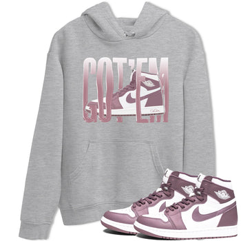 Air Jordan 1 Mauve shirt to match jordans Wiggling Gotem sneaker tees AJ1Mauve SNRT Sneaker Release Tees Unisex Heather Grey 1 T-Shirt