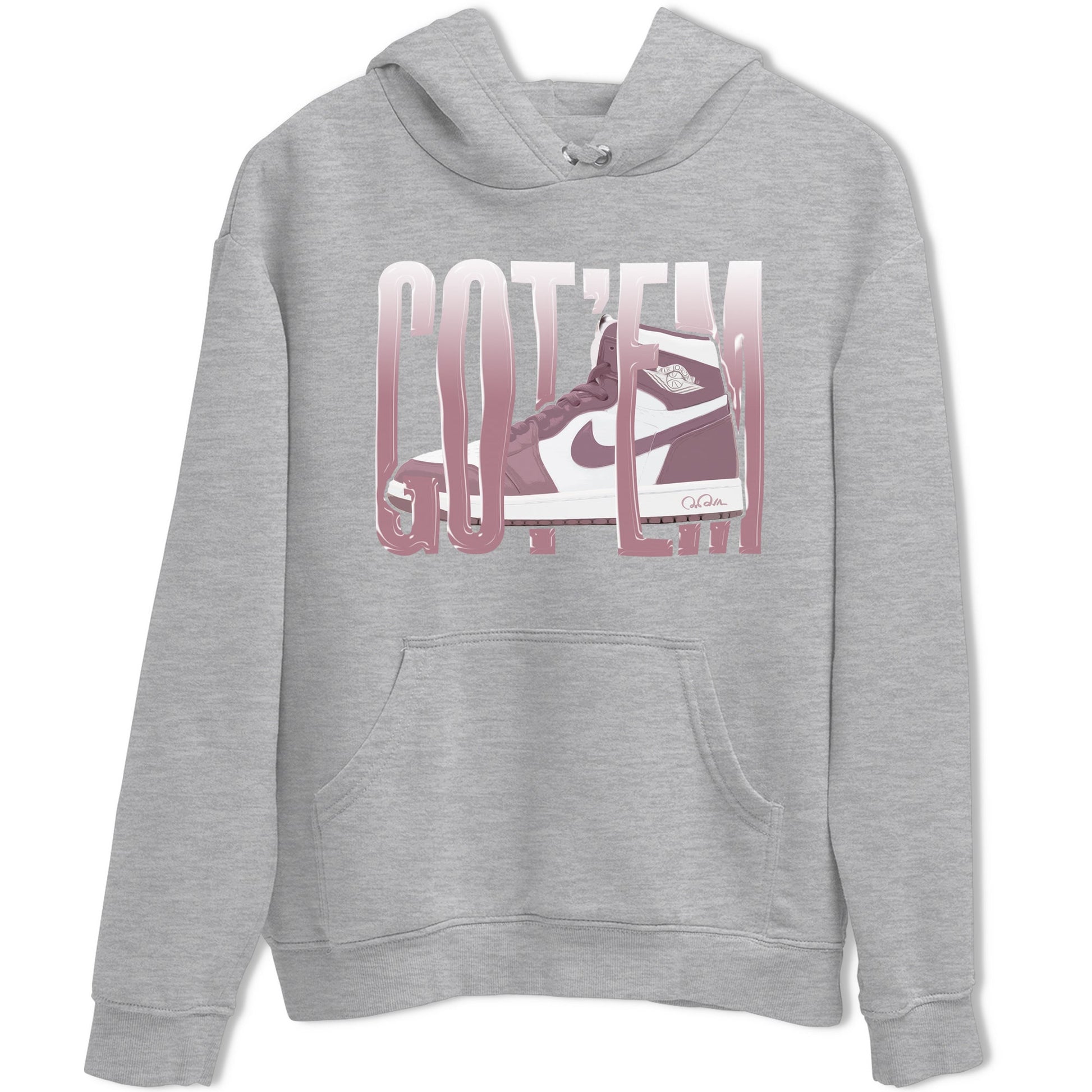 Air Jordan 1 Mauve shirt to match jordans Wiggling Gotem sneaker tees AJ1Mauve SNRT Sneaker Release Tees Unisex Heather Grey 2 T-Shirt