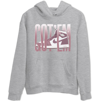 Air Jordan 1 Mauve shirt to match jordans Wiggling Gotem sneaker tees AJ1Mauve SNRT Sneaker Release Tees Unisex Heather Grey 2 T-Shirt