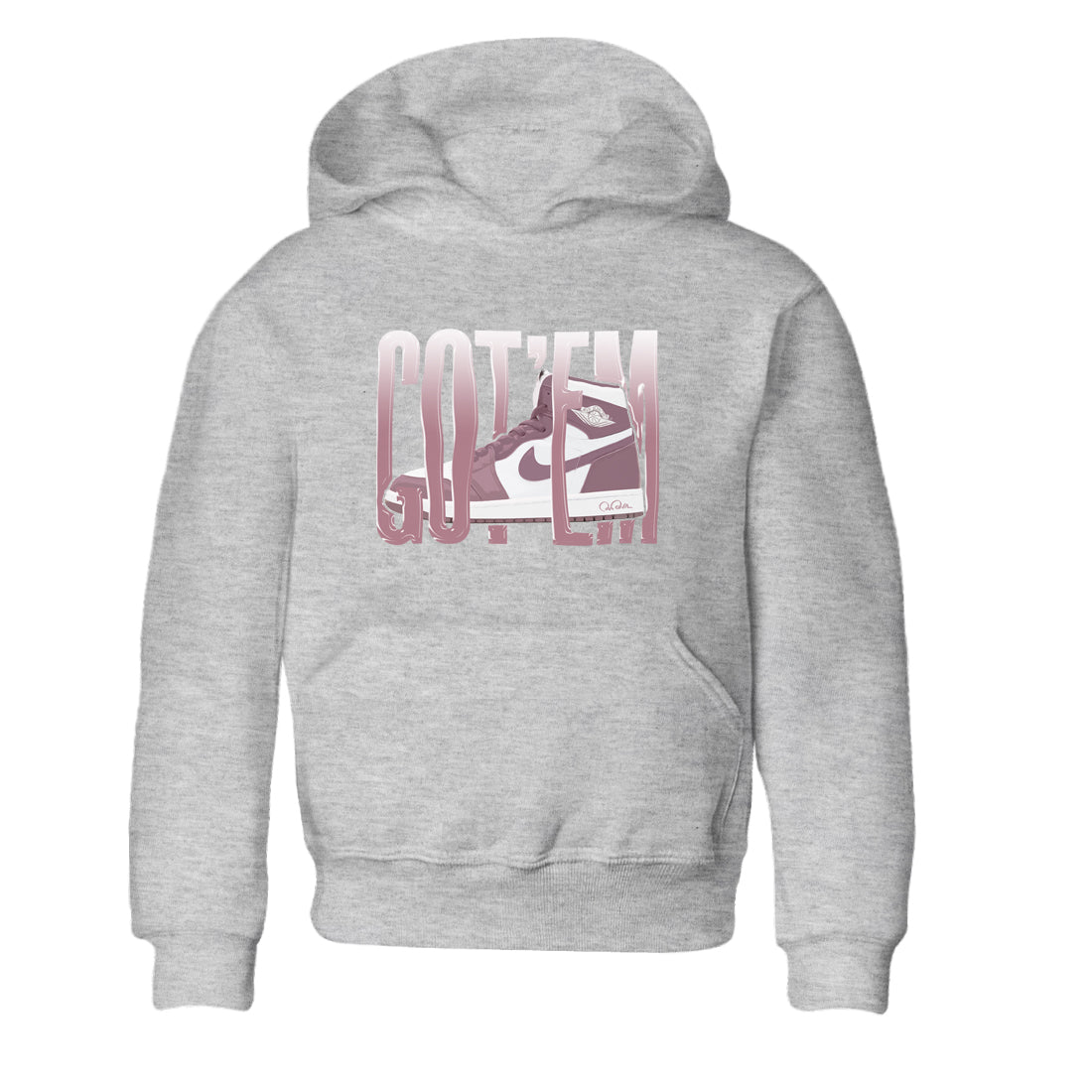Air Jordan 1 Mauve shirt to match jordans Wiggling Gotem sneaker tees AJ1Mauve SNRT Sneaker Release Tees Baby Toddler Heather Grey 2 T-Shirt