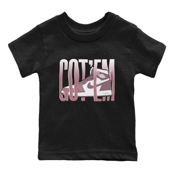 Air Jordan 1 Mauve shirt to match jordans Wiggling Gotem sneaker tees AJ1Mauve SNRT Sneaker Release Tees Baby Toddler Black 2 T-Shirt