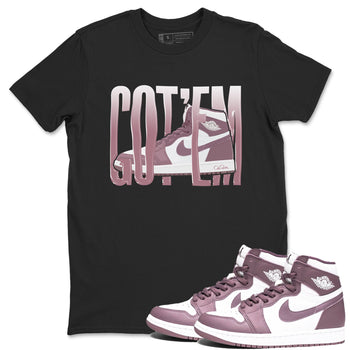 Air Jordan 1 Mauve shirt to match jordans Wiggling Gotem sneaker tees AJ1Mauve SNRT Sneaker Release Tees Unisex Black 1 T-Shirt