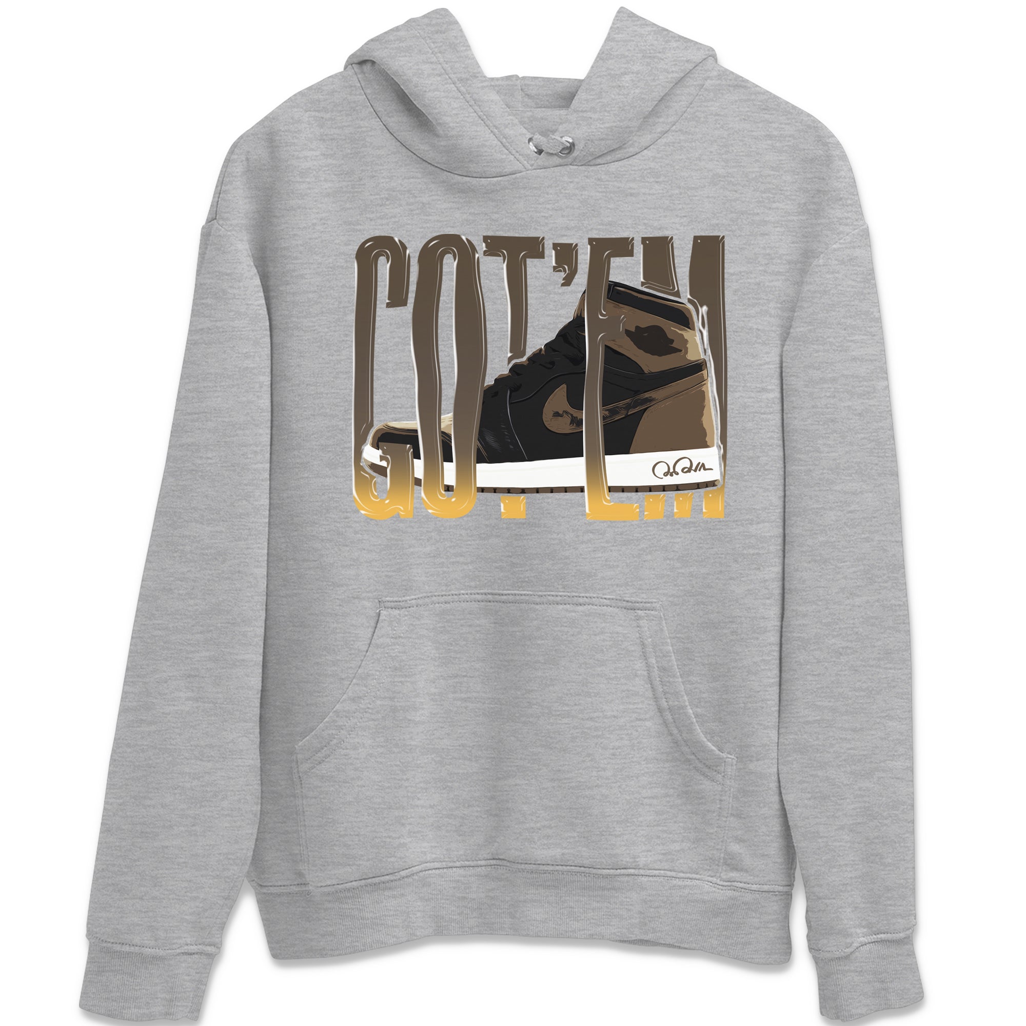 Air Jordan 1 Palomino shirt to match jordans Wiggling Gotem sneaker tees AJ1 High Palomino SNRT Sneaker Release Tees Unisex Heather Grey 2 T-Shirt