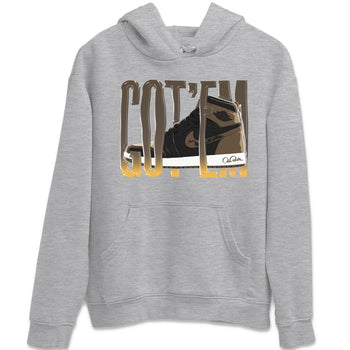 Air Jordan 1 Palomino shirt to match jordans Wiggling Gotem sneaker tees AJ1 High Palomino SNRT Sneaker Release Tees Unisex Heather Grey 2 T-Shirt