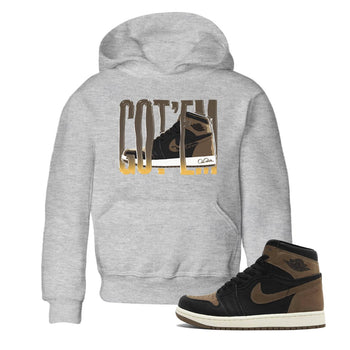 Air Jordan 1 Palomino shirt to match jordans Wiggling Gotem sneaker tees AJ1 High Palomino SNRT Sneaker Release Tees Baby Toddler Heather Grey 1 T-Shirt