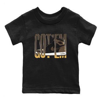 Air Jordan 1 Palomino shirt to match jordans Wiggling Gotem sneaker tees AJ1 High Palomino SNRT Sneaker Release Tees Baby Toddler Black 2 T-Shirt