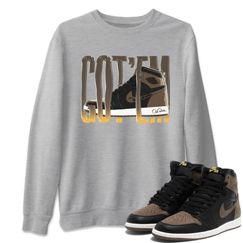 Air Jordan 1 Palomino shirt to match jordans Wiggling Gotem sneaker tees AJ1 High Palomino SNRT Sneaker Release Tees Unisex Heather Grey 1 T-Shirt