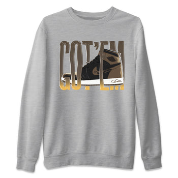 Air Jordan 1 Palomino shirt to match jordans Wiggling Gotem sneaker tees AJ1 High Palomino SNRT Sneaker Release Tees Unisex Heather Grey 2 T-Shirt