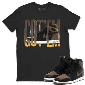 Air Jordan 1 Palomino shirt to match jordans Wiggling Gotem sneaker tees AJ1 High Palomino SNRT Sneaker Release Tees Unisex Black 1 T-Shirt