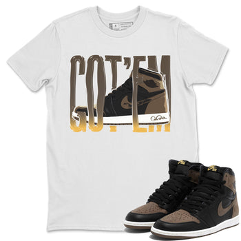 Air Jordan 1 Palomino shirt to match jordans Wiggling Gotem sneaker tees AJ1 High Palomino SNRT Sneaker Release Tees Unisex White 1 T-Shirt