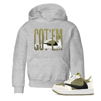 Air Jordan 1 Travis Scott Golf shirt to match jordans Wiggling Gotem sneaker tees AJ1 lowTravis Scott Golf SNRT Sneaker Release Tees Baby Toddler Heather Grey 1 T-Shirt