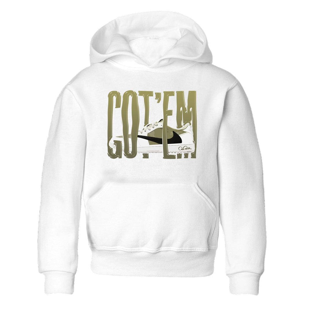 Air Jordan 1 Travis Scott Golf shirt to match jordans Wiggling Gotem sneaker tees AJ1 lowTravis Scott Golf SNRT Sneaker Release Tees Baby Toddler White 2 T-Shirt