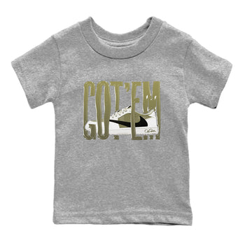 Air Jordan 1 Travis Scott Golf shirt to match jordans Wiggling Gotem sneaker tees AJ1 lowTravis Scott Golf SNRT Sneaker Release Tees Baby Toddler Heather Grey 2 T-Shirt