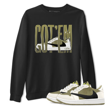 Air Jordan 1 Travis Scott Golf shirt to match jordans Wiggling Gotem sneaker tees AJ1 lowTravis Scott Golf SNRT Sneaker Release Tees Unisex Black 1 T-Shirt