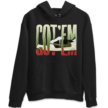 Air Jordan 1 Travis Scott Olive Sneaker Match Tees Wiggling Gotem Sneaker Tees AJ1 OG Travis Scott Olive Sneaker Release Tees Unisex Shirts Black 2