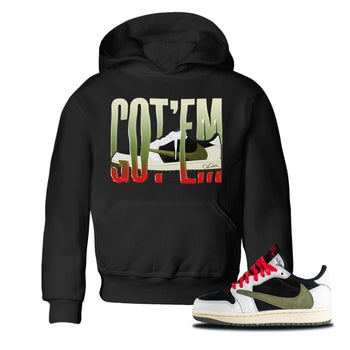 Air Jordan 1 Travis Scott Olive Wiggling Gotem Baby and Kids Sneaker Tees AJ1 OG Travis Scott Olive Kids Sneaker Tees Washing and Care Tip