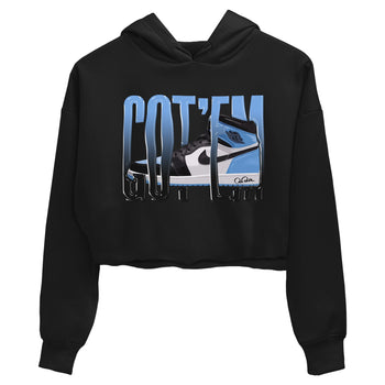 Air Jordan 1 UNC Toe Wiggling Gotem WMNS Cotton Sneaker Hoodie Air Jordan 1 UNC Toe Sneaker Crop Hoodie Washing and Care Tip