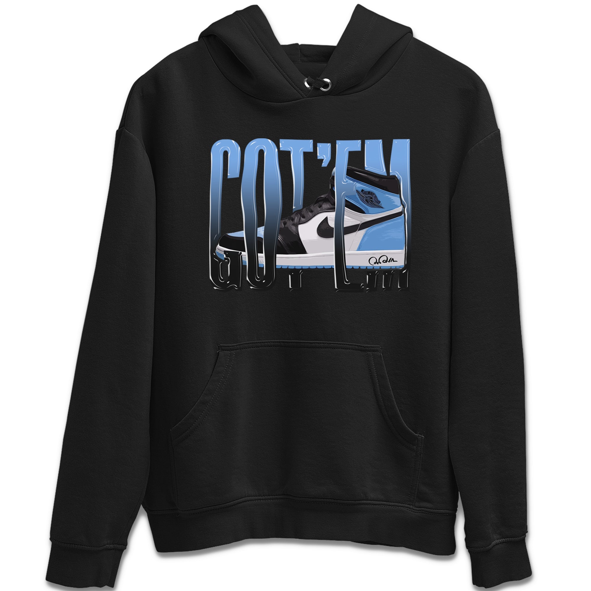 Air Jordan 1 Retro High OG UNC Toe Shirt to match Jordans Wiggling Gotem Sneaker Tees 1s UNC Toe SNRT Sneaker Release Tees Crew Neck T-Shirts Black 2