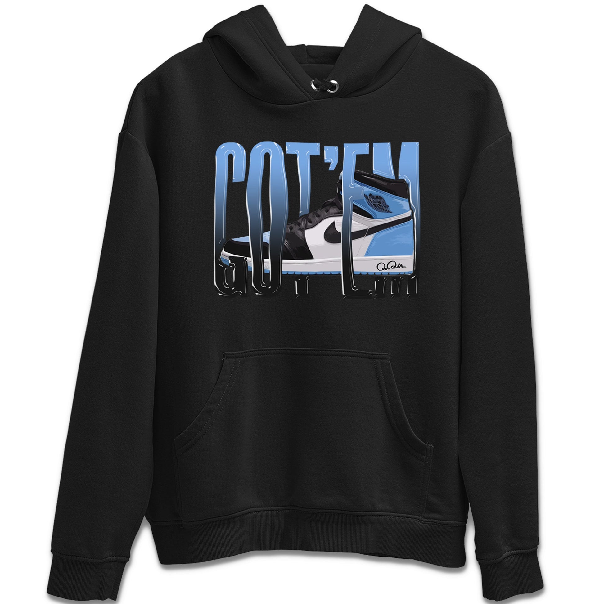 Air Jordan 1 Retro High OG UNC Toe Shirt to match Jordans Wiggling Gotem Sneaker Tees 1s UNC Toe SNRT Sneaker Release Tees Crew Neck T-Shirts Black 2