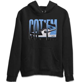 Air Jordan 1 Retro High OG UNC Toe Shirt to match Jordans Wiggling Gotem Sneaker Tees 1s UNC Toe SNRT Sneaker Release Tees Crew Neck T-Shirts Black 2