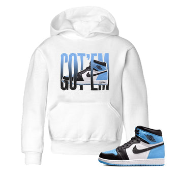 Air Jordan 1 Retro High OG UNC Toe Shirt to match Jordans Wiggling Gotem Sneaker Tees 1s UNC Toe SNRT Sneaker Release Tees Kids and Baby Tees White 1