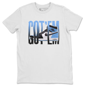 Air Jordan 1 Retro High OG UNC Toe Shirt to match Jordans Wiggling Gotem Sneaker Tees 1s UNC Toe SNRT Sneaker Release Tees Crew Neck T-Shirts White 2