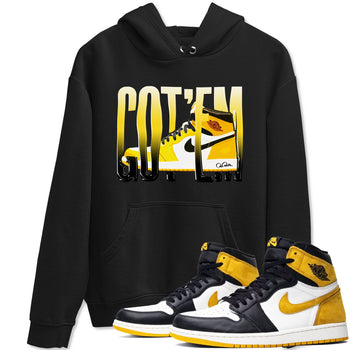 1s Yellow Ochre shirt to match jordans Wiggling Gotem sneaker tees Air Jordan 1 Yellow Ochre SNRT Sneaker Release Tees unisex cotton Black 1 crew neck shirt