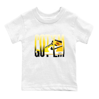 1s Yellow Ochre shirt to match jordans Wiggling Gotem sneaker tees Air Jordan 1 Yellow Ochre SNRT sneaker release tees baby toddler White 2 cotton Shirt