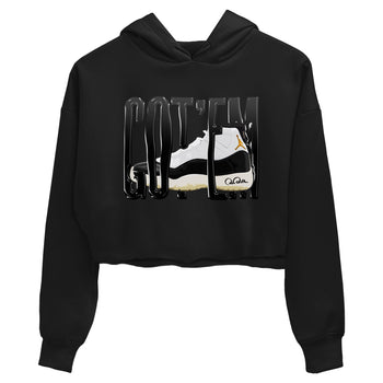 Air Jordan 11 Gratitude shirt to match jordans Wiggling Gotem sneaker tees AJ11 Gratitude SNRT Sneaker Release Tees Black 2 Crop T-Shirt
