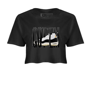 Air Jordan 11 Gratitude shirt to match jordans Wiggling Gotem sneaker tees AJ11 Gratitude SNRT Sneaker Release Tees Black 2 Crop T-Shirt