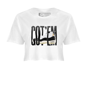 Air Jordan 11 Gratitude shirt to match jordans Wiggling Gotem sneaker tees AJ11 Gratitude SNRT Sneaker Release Tees White 2 Crop T-Shirt