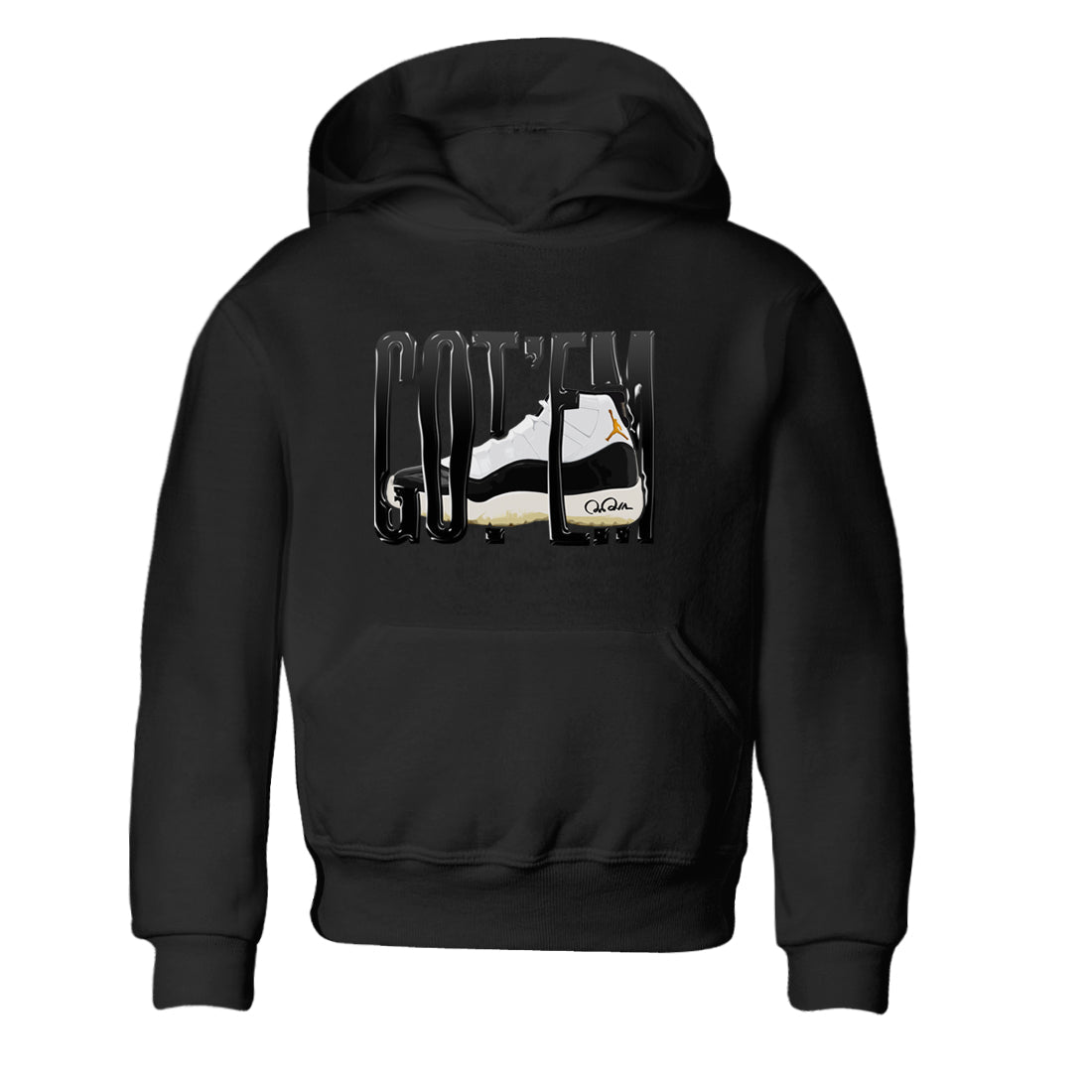 Air Jordan 11 Gratitude shirt to match jordans Wiggling Gotem sneaker tees AJ11 Gratitude SNRT Sneaker Release Tees Baby Toddler Black 2 T-Shirt