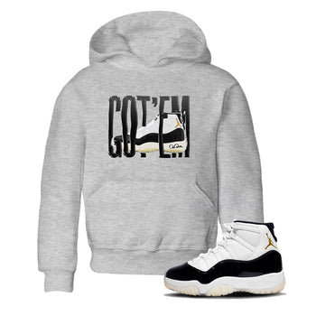 Air Jordan 11 Gratitude shirt to match jordans Wiggling Gotem sneaker tees AJ11 Gratitude SNRT Sneaker Release Tees Baby Toddler Heather Grey 1 T-Shirt