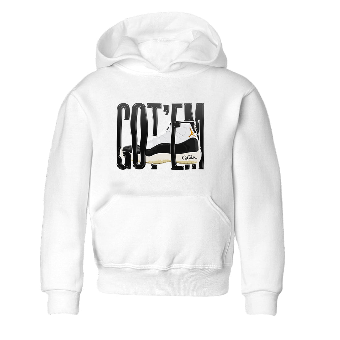 Air Jordan 11 Gratitude shirt to match jordans Wiggling Gotem sneaker tees AJ11 Gratitude SNRT Sneaker Release Tees Baby Toddler White 2 T-Shirt