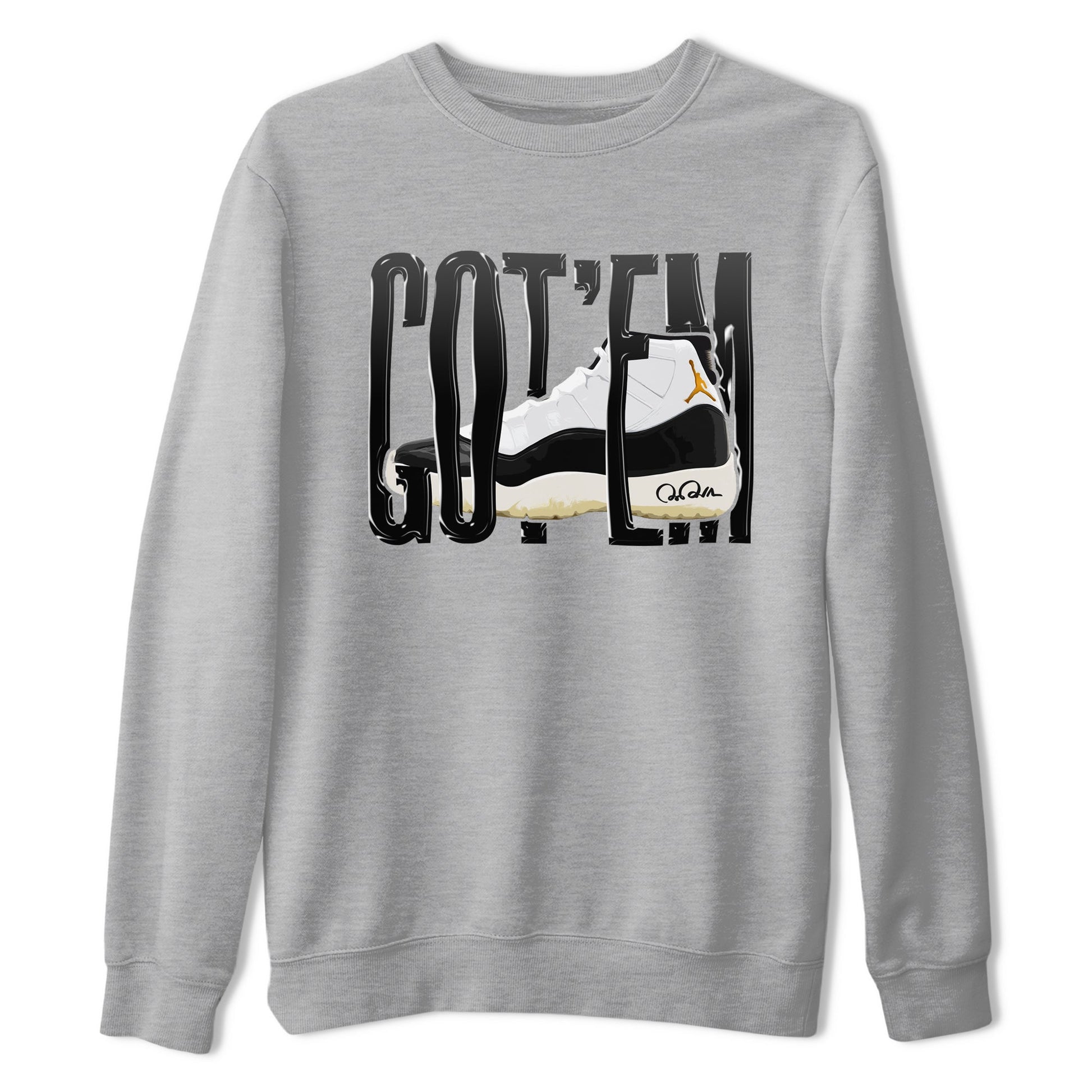 Air Jordan 11 Gratitude shirt to match jordans Wiggling Gotem sneaker tees AJ11 Gratitude SNRT Sneaker Release Tees Unisex Heather Grey 2 T-Shirt