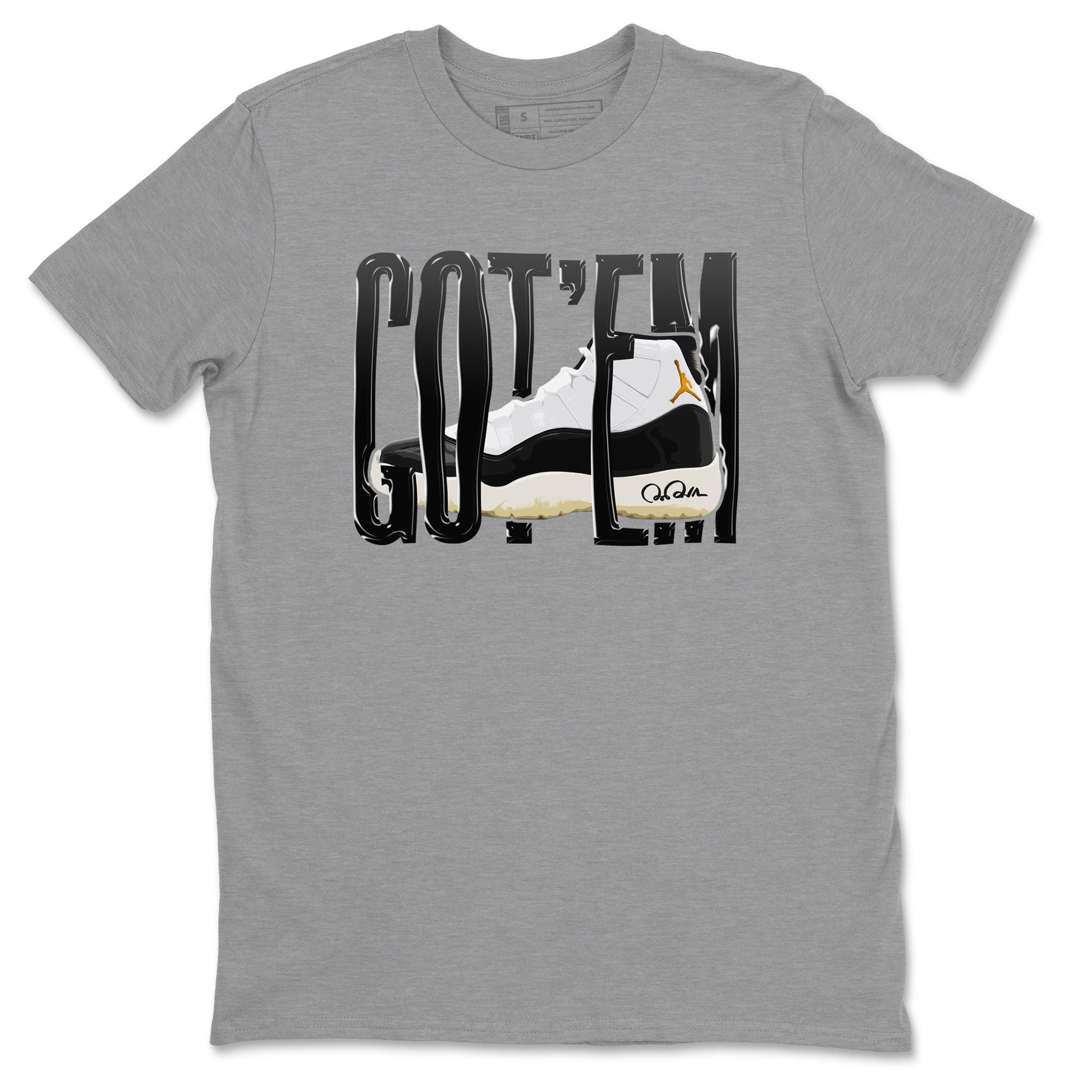 Air Jordan 11 Gratitude shirt to match jordans Wiggling Gotem sneaker tees AJ11 Gratitude SNRT Sneaker Release Tees Unisex Heather Grey 2 T-Shirt
