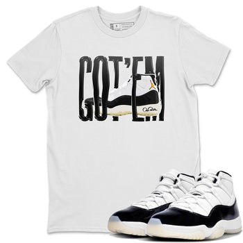 Air Jordan 11 Gratitude shirt to match jordans Wiggling Gotem sneaker tees AJ11 Gratitude SNRT Sneaker Release Tees Unisex White 1 T-Shirt