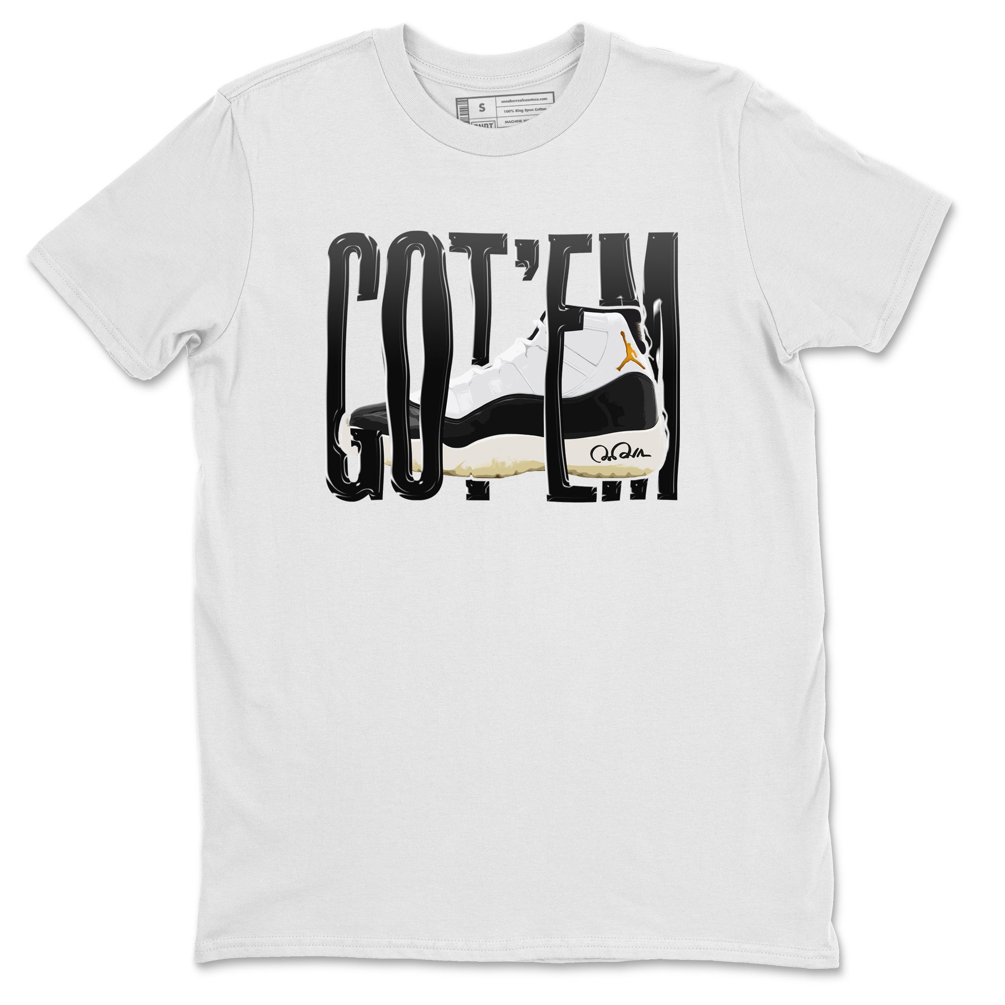Air Jordan 11 Gratitude shirt to match jordans Wiggling Gotem sneaker tees AJ11 Gratitude SNRT Sneaker Release Tees Unisex White 2 T-Shirt