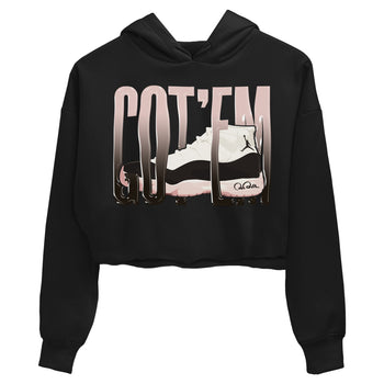 Air Jordan 11 Neapolitan shirt to match jordans Wiggling Gotem sneaker tees AJ11 Neapolitan SNRT Sneaker Release Tees Black 2 Crop T-Shirt