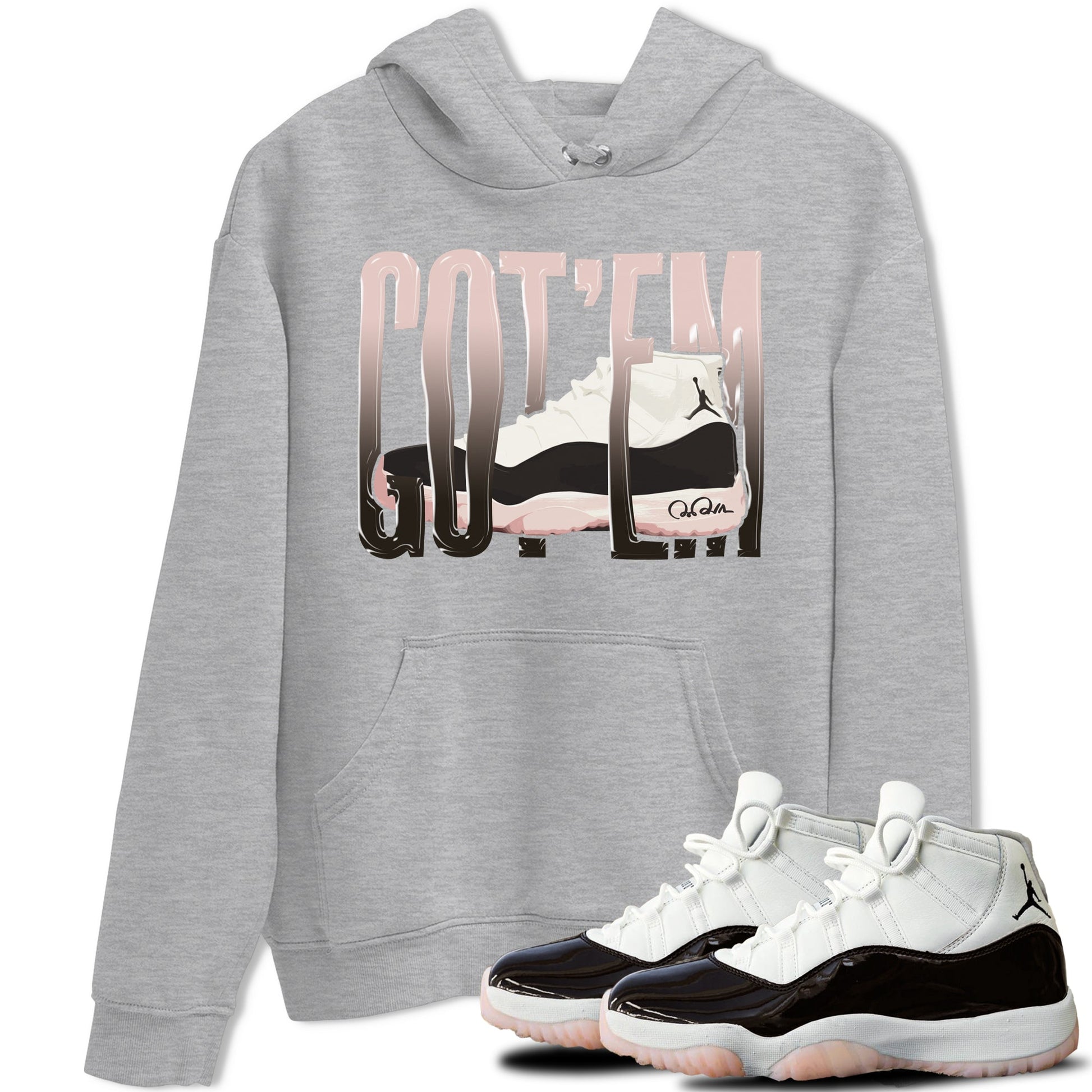 Air Jordan 11 Neapolitan shirt to match jordans Wiggling Gotem sneaker tees AJ11 Neapolitan SNRT Sneaker Release Tees Unisex Heather Grey 1 T-Shirt