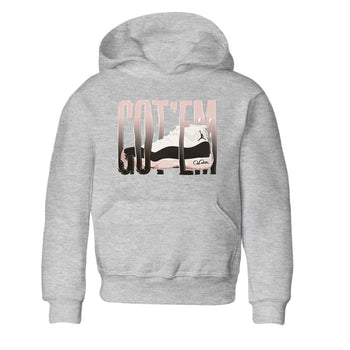 Air Jordan 11 Neapolitan shirt to match jordans Wiggling Gotem sneaker tees AJ11 Neapolitan SNRT Sneaker Release Tees Baby Toddler Heather Grey 2 T-Shirt