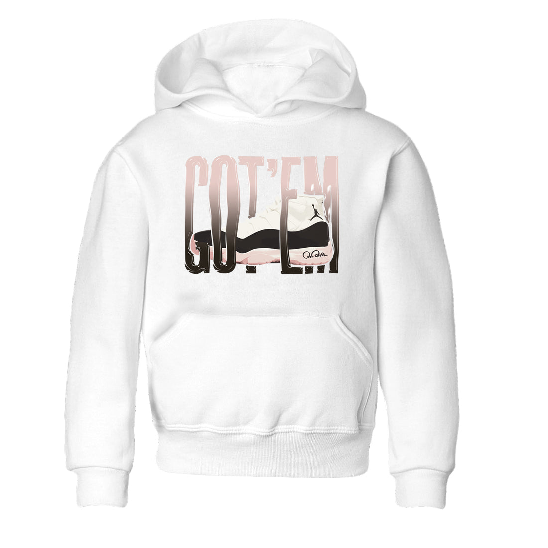Air Jordan 11 Neapolitan shirt to match jordans Wiggling Gotem sneaker tees AJ11 Neapolitan SNRT Sneaker Release Tees Baby Toddler White 2 T-Shirt