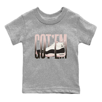 Air Jordan 11 Neapolitan shirt to match jordans Wiggling Gotem sneaker tees AJ11 Neapolitan SNRT Sneaker Release Tees Baby Toddler Heather Grey 2 T-Shirt