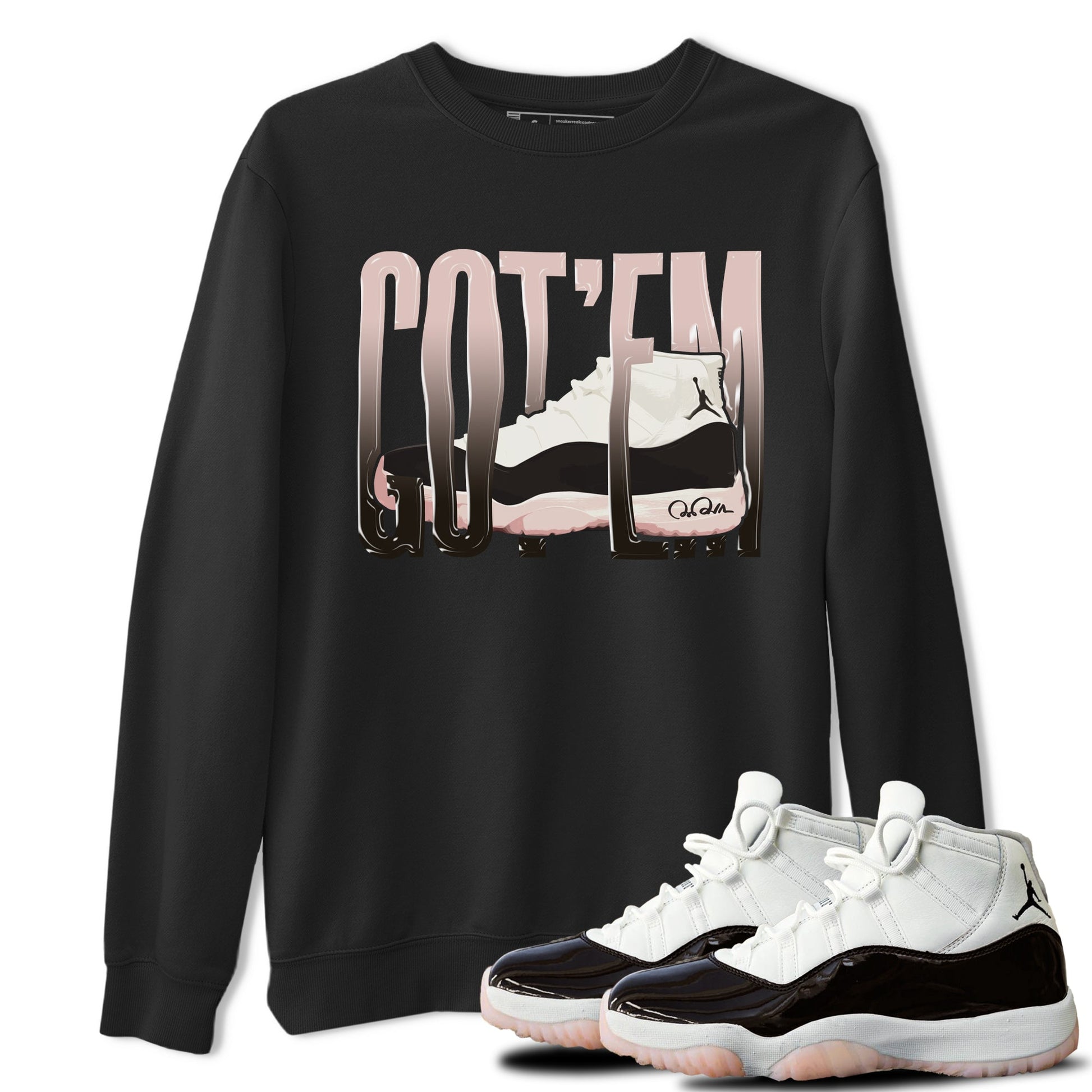 Air Jordan 11 Neapolitan shirt to match jordans Wiggling Gotem sneaker tees AJ11 Neapolitan SNRT Sneaker Release Tees Unisex Black 1 T-Shirt