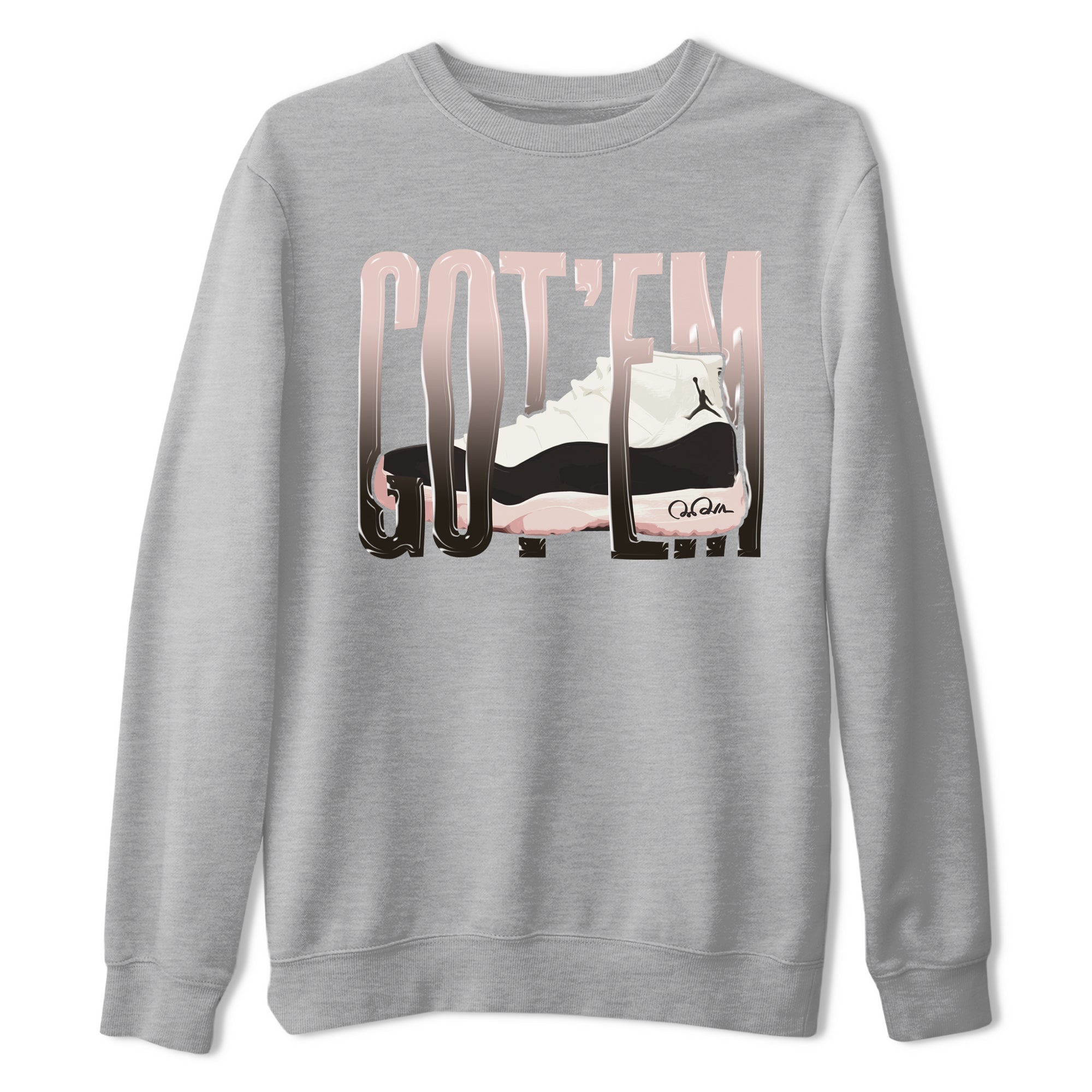 Air Jordan 11 Neapolitan shirt to match jordans Wiggling Gotem sneaker tees AJ11 Neapolitan SNRT Sneaker Release Tees Unisex Heather Grey 2 T-Shirt