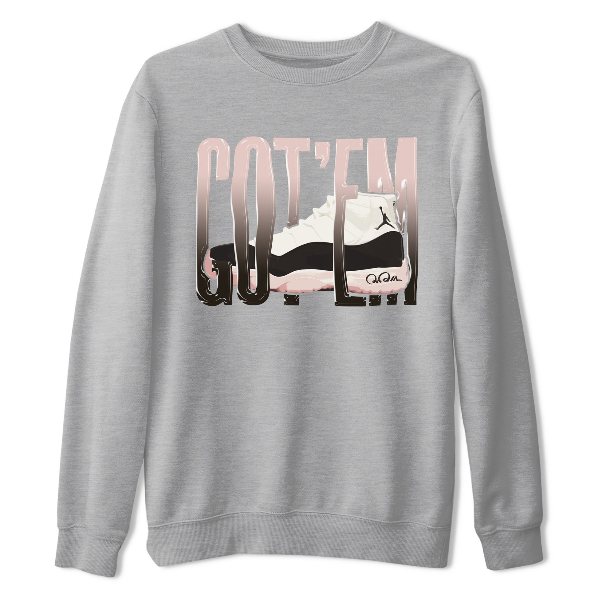 Air Jordan 11 Neapolitan shirt to match jordans Wiggling Gotem sneaker tees AJ11 Neapolitan SNRT Sneaker Release Tees Unisex Heather Grey 2 T-Shirt