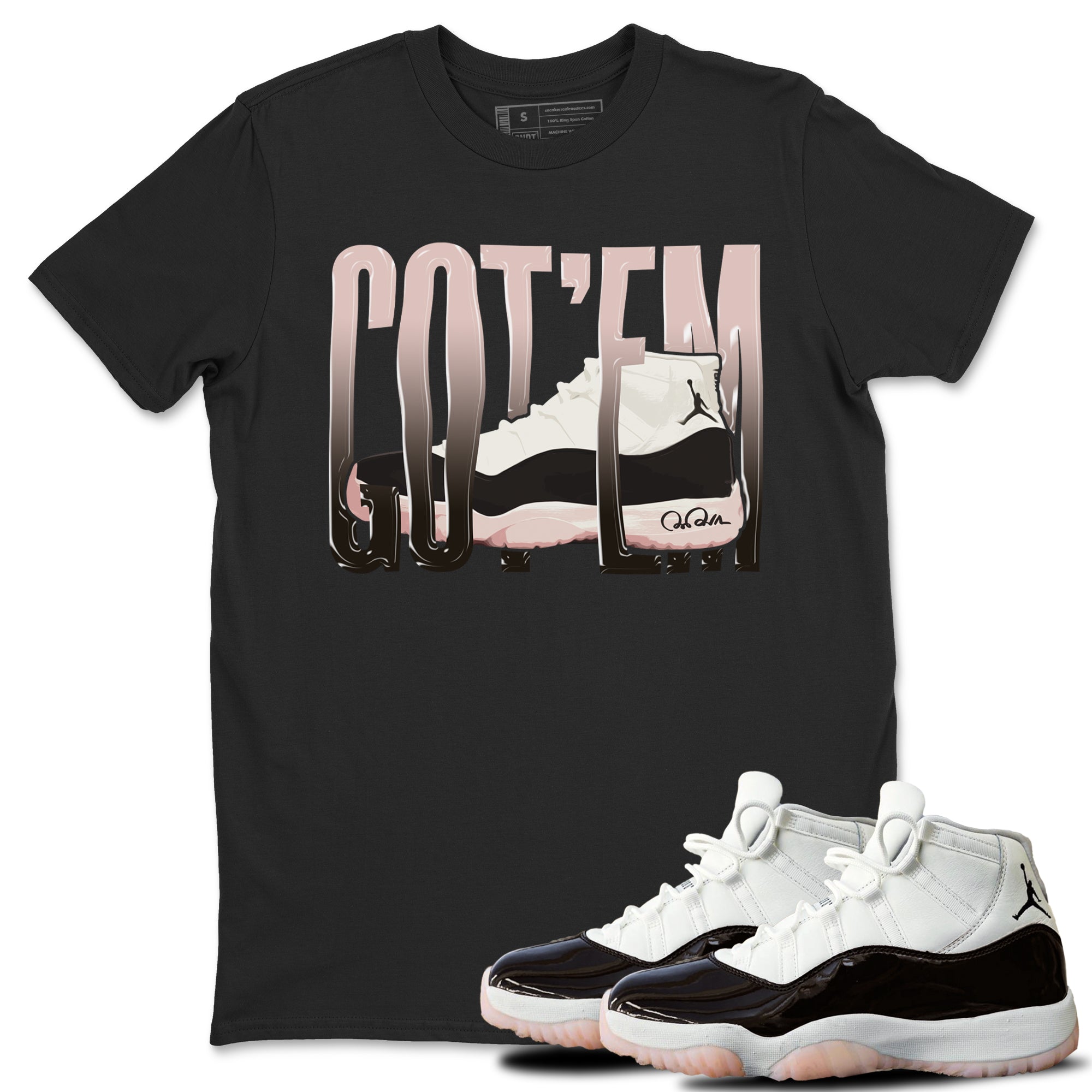 Air Jordan 11 Neapolitan shirt to match jordans Wiggling Gotem sneaker tees AJ11 Neapolitan SNRT Sneaker Release Tees Unisex Black 1 T-Shirt