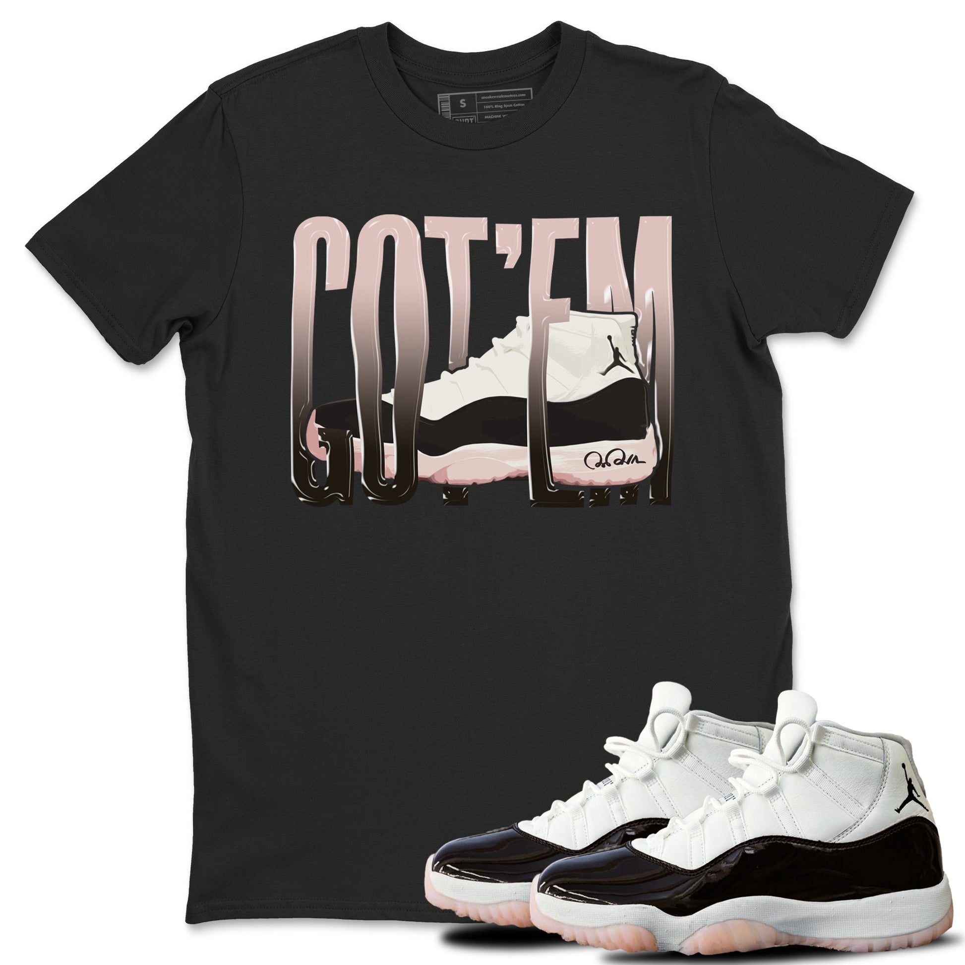 Air Jordan 11 Neapolitan shirt to match jordans Wiggling Gotem sneaker tees AJ11 Neapolitan SNRT Sneaker Release Tees Unisex Black 1 T-Shirt