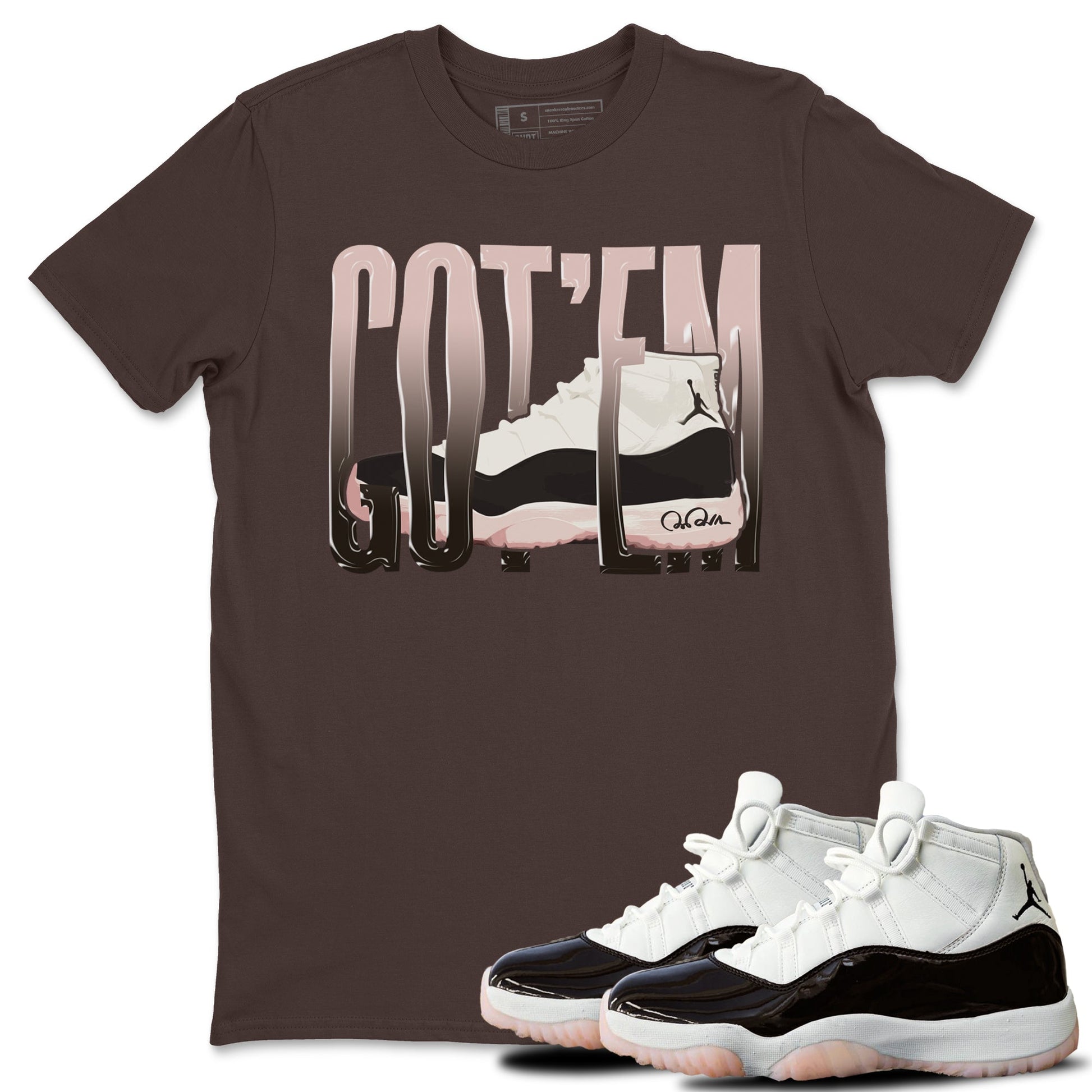 Air Jordan 11 Neapolitan shirt to match jordans Wiggling Gotem sneaker tees AJ11 Neapolitan SNRT Sneaker Release Tees Unisex Dark Chocolate 1 T-Shirt